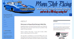 Desktop Screenshot of moparstyleracing.com