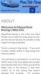 Mobile Screenshot of moparstyleracing.com